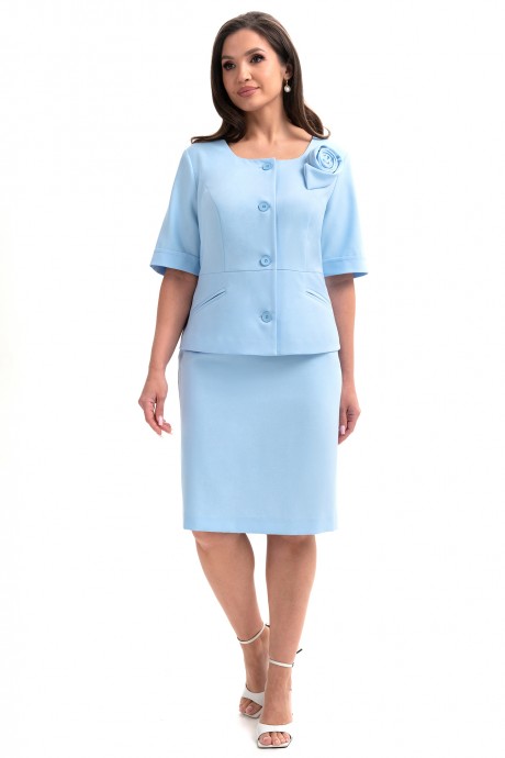 Костюм/комплект ALANI COLLECTION 2342 двойка голубой размер 52-58 #4