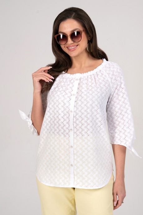 Костюм/комплект ALANI COLLECTION 2348 двойка жёлтый, белый размер 52-56 #5
