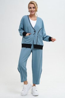 Спортивный костюм ALANI COLLECTION 2291 тройка голубой #1