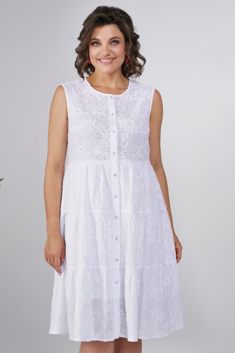 Платье ALANI COLLECTION 2374 белый размер 44-52 #6