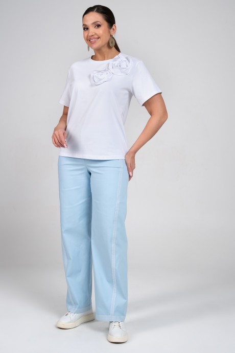Костюм/комплект ALANI COLLECTION 2360 двойка белый, голубой размер 52-58 #2