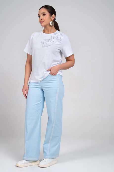 Костюм/комплект ALANI COLLECTION 2360 двойка белый, голубой размер 52-58 #3