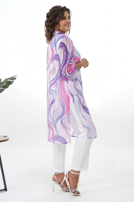 Костюм/комплект ALANI COLLECTION 2353 тройка белый, фиолетовый размер 52-58 #7