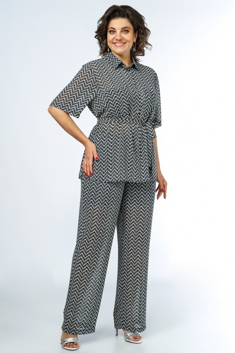 Костюм/комплект ALANI COLLECTION 2325 двойка принт зиг-заг размер 46-56 #2