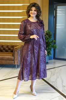 Вечернее платье ALANI COLLECTION 2380 бордо с напылением #1