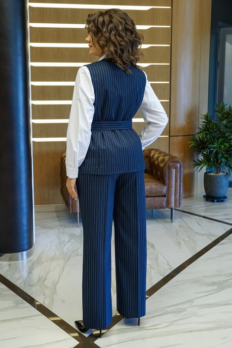 Костюм/комплект ALANI COLLECTION 2411 тройка синий, белый размер 52-56 #7