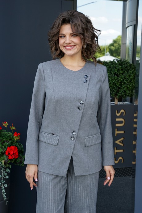 Костюм/комплект ALANI COLLECTION 2421 двойка серый размер 52-60 #5