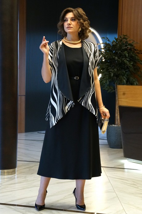 Костюм ALANI COLLECTION 2434 черно-белый размер 52-58 #8