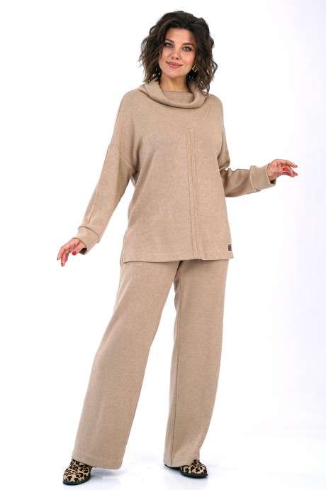 Костюм/комплект ALANI COLLECTION 2446 двойка бежевый размер 52-56 #2
