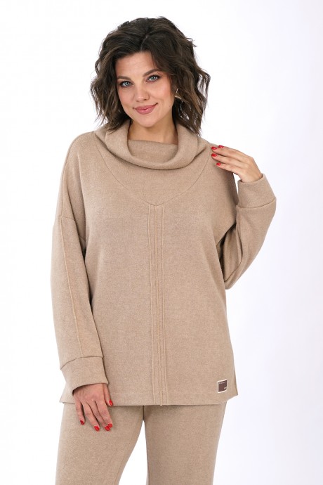 Костюм/комплект ALANI COLLECTION 2446 двойка бежевый размер 52-56 #6