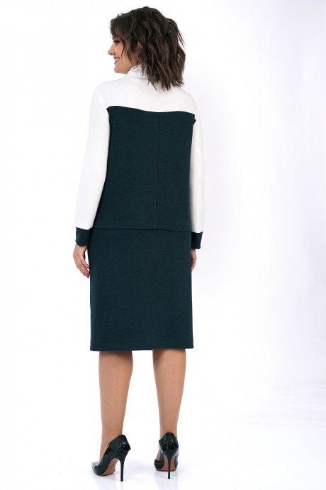 Костюм/комплект ALANI COLLECTION 2462 двойка молоко, изумруд размер 52-56 #6