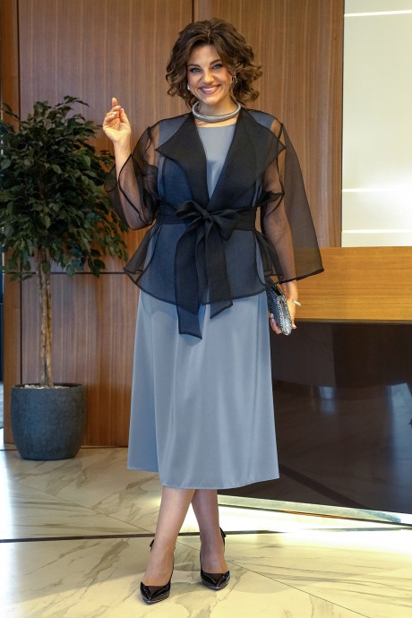 Костюм ALANI COLLECTION 2433 двойка черный,серый размер 46-52 #4