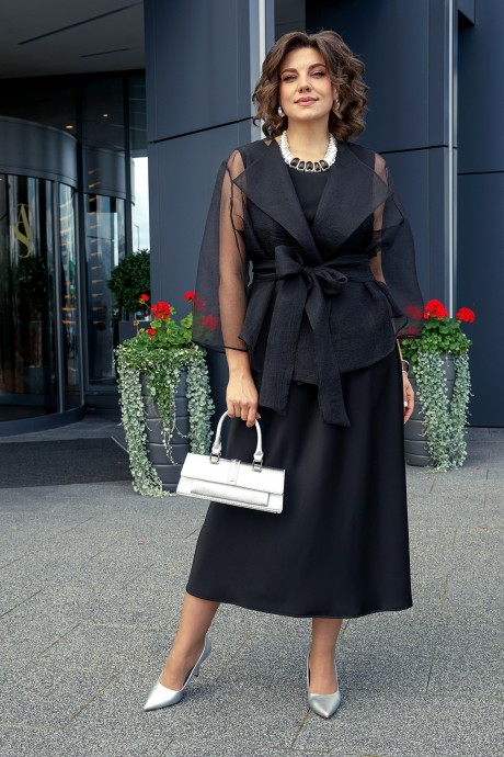 Костюм ALANI COLLECTION 2433 двойка черный размер 46-56 #7