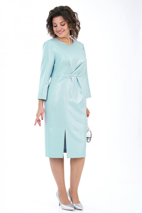 Вечернее платье ALANI COLLECTION 2455 голубой размер 50-56 #3
