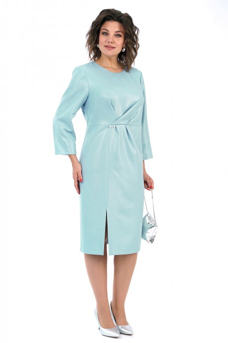 Вечернее платье ALANI COLLECTION 2455 голубой размер 50-56 #4