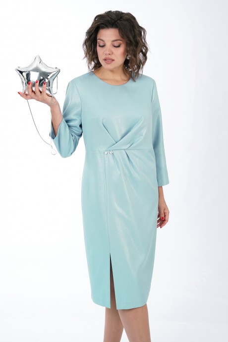 Вечернее платье ALANI COLLECTION 2455 голубой размер 50-56 #5