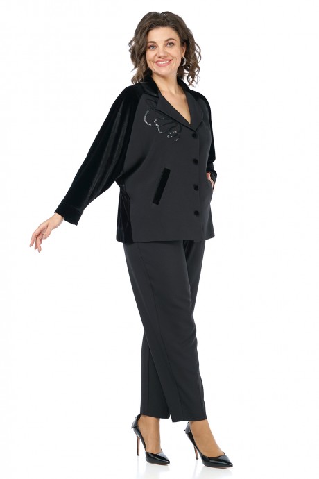 Костюм/комплект ALANI COLLECTION 2466 двойка черный размер 48-60 #5