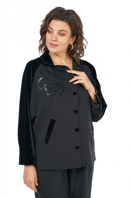 Костюм/комплект ALANI COLLECTION 2466 двойка черный размер 48-60 #6