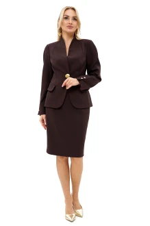 Юбочный костюм ALANI COLLECTION 2490 двойка коричневый