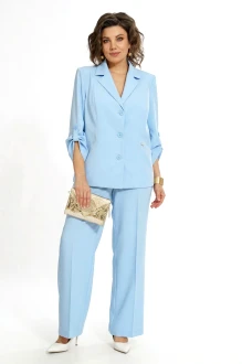 Брючный костюм ALANI COLLECTION 2555 двойка голубой