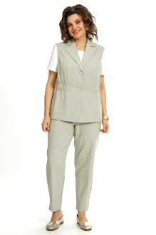 Брючный костюм ALANI COLLECTION 2562 двойка олива