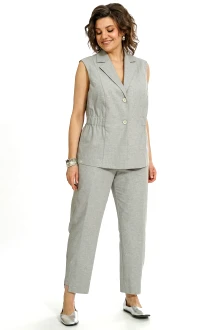 Брючный костюм ALANI COLLECTION 2562 двойка серый