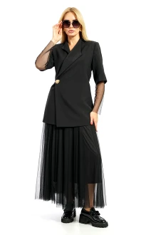 Юбочный костюм ALANI COLLECTION 2609 тройка черный
