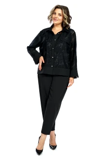 Брючный костюм ALANI COLLECTION 2654 тройка черный