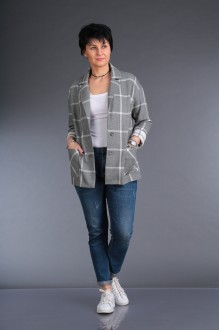 Жакет (пиджак) ZigzagStyle 364 серый