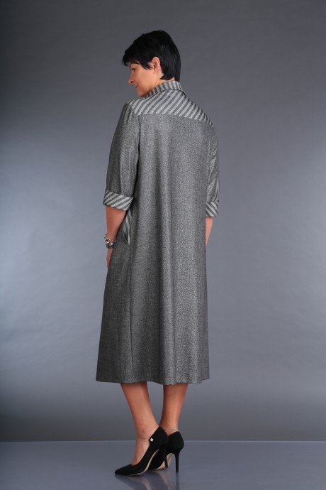 Платье ZigzagStyle 367 серый размер 48-50 #3