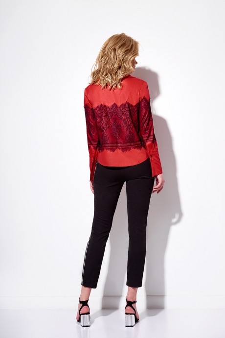 Блузка, туника, рубашка Anna Majewska 1102 красный размер 44-54 #2