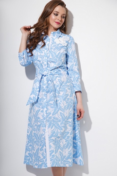 Платье Anna Majewska 1077 голубой размер 44-48 #1