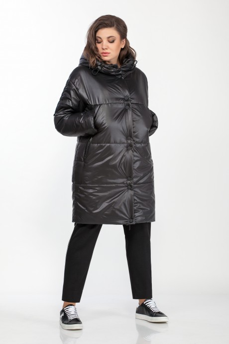 Куртка Anna Majewska 1410 чёрный размер 50-54 #1
