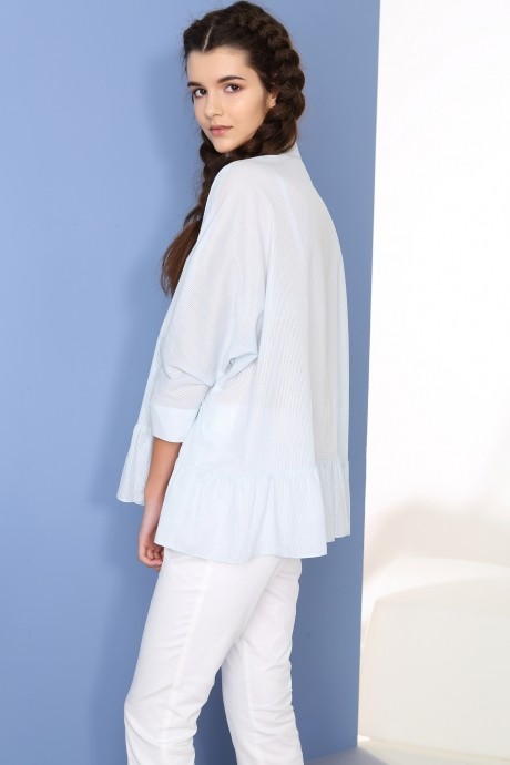 Блузка, туника, рубашка Anna Majewska 1011 голубой размер 44-48 #2