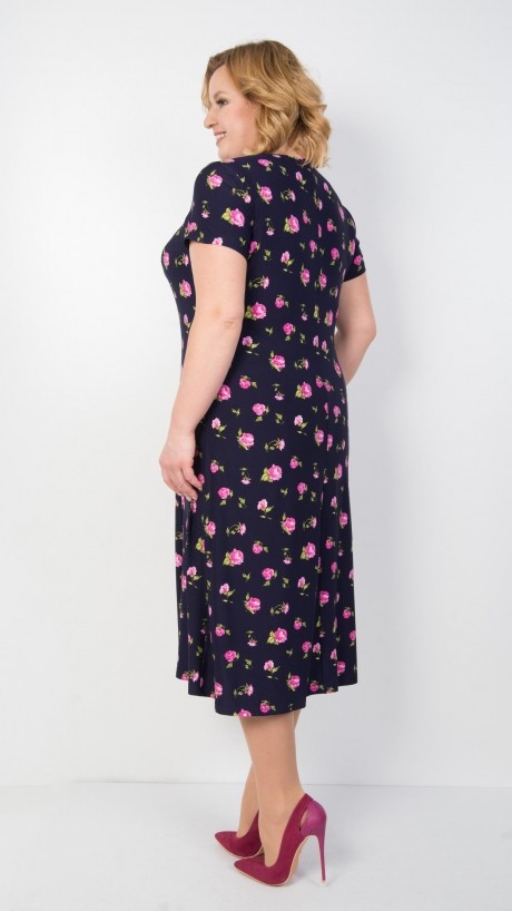 Платье TricoTex Style 04-18 мелкие розовые цветы размер 54-64 #2