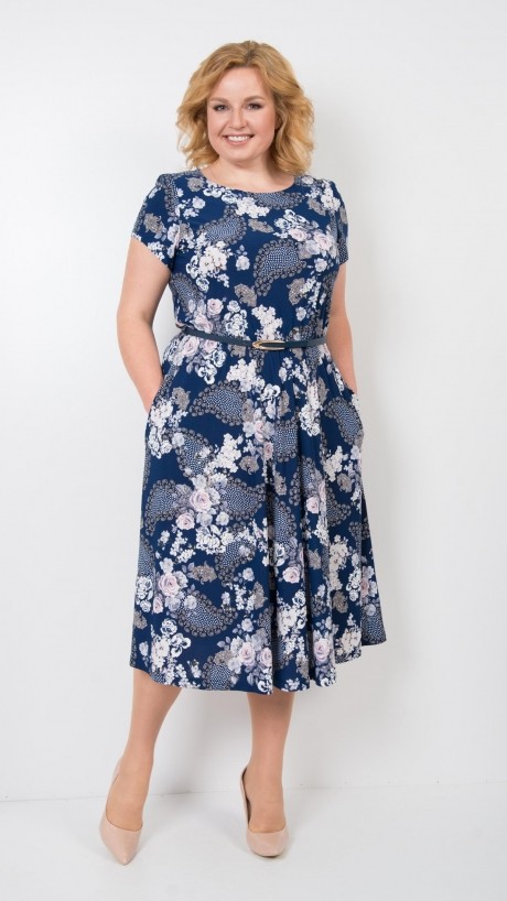 Платье TricoTex Style 14-19 т.синий размер 54-62 #1