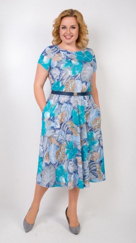 Платье TricoTex Style 14-19 голубой размер 52-62 #1