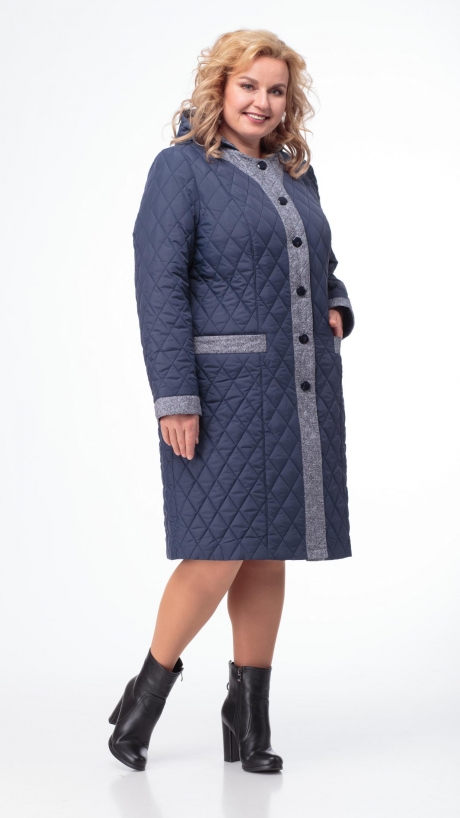 Пальто TricoTex Style 21-19 синий размер 50-56 #1