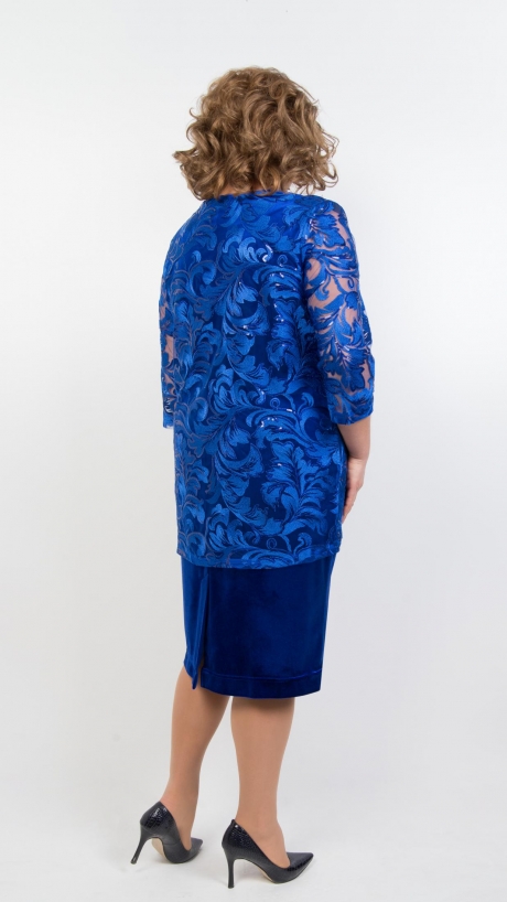 Вечернее платье TricoTex Style 100-17 василек размер 52-56 #2