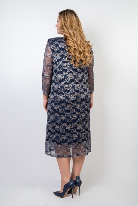 Вечернее платье TricoTex Style 11-19 синий размер 56-64 #2