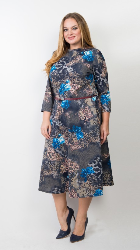 Платье TricoTex Style M14-19 бирюза,синий размер 48-62 #1