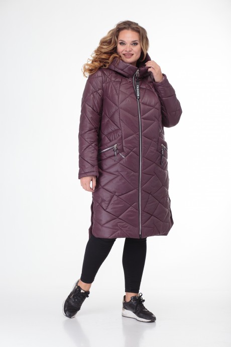 Пальто TricoTex Style 3420 спелая вишня размер 52-74 #2