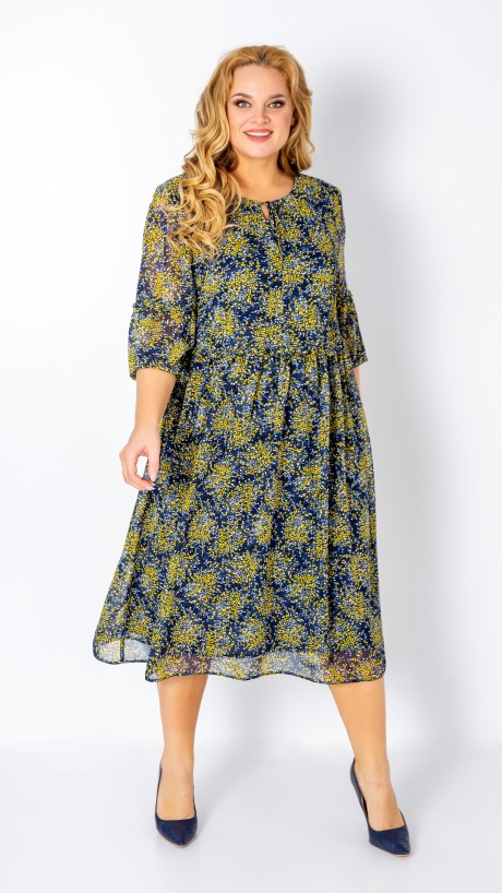 Платье TricoTex Style М 0121 Хаки размер 52-56 #1