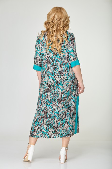 Платье TricoTex Style 0821 бирюза размер 52-64 #3