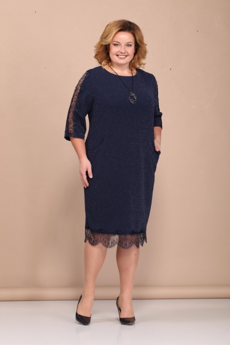 Вечернее платье Bonna Image 382 синий размер 58-66 #1