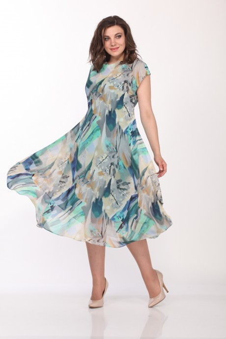 Платье Bonna Image 437 акварель размер 48-52 #1