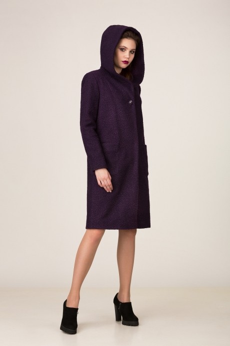 Пальто Rosheli 632 темно-фиолетовый размер 44-56 #1