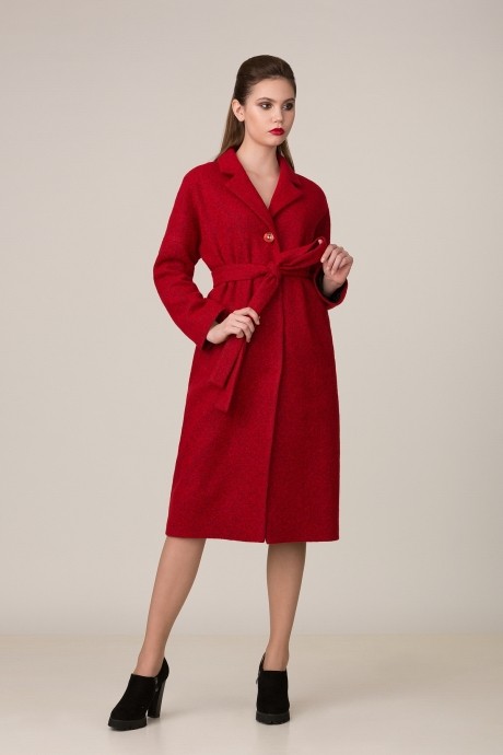 Пальто Rosheli 652 темно-красный размер 58-62 #1