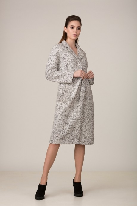 Пальто Rosheli 653А светло-серый размер 44 #1