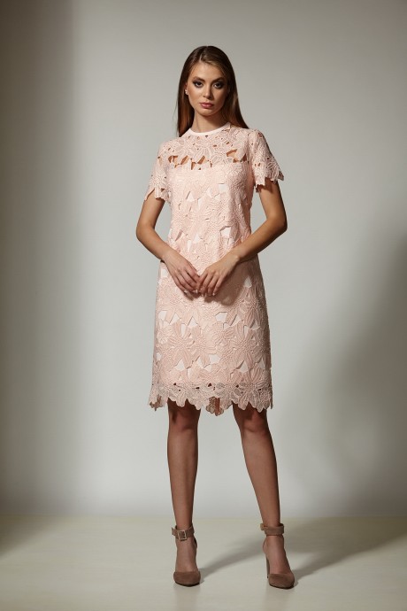 Вечернее платье Rosheli 1033 персик размер 44-56 #1